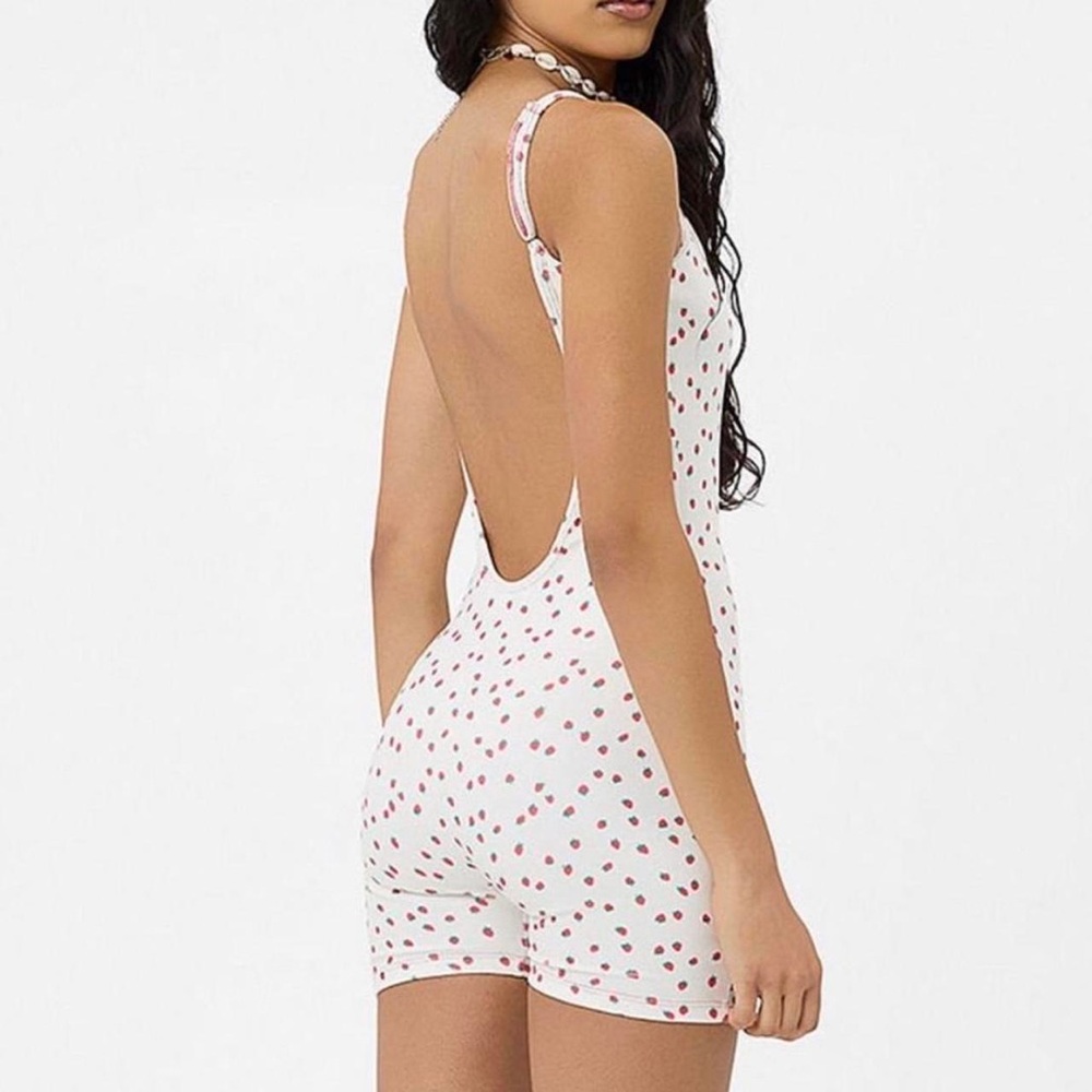 Frankies bikinis strawberry onsie